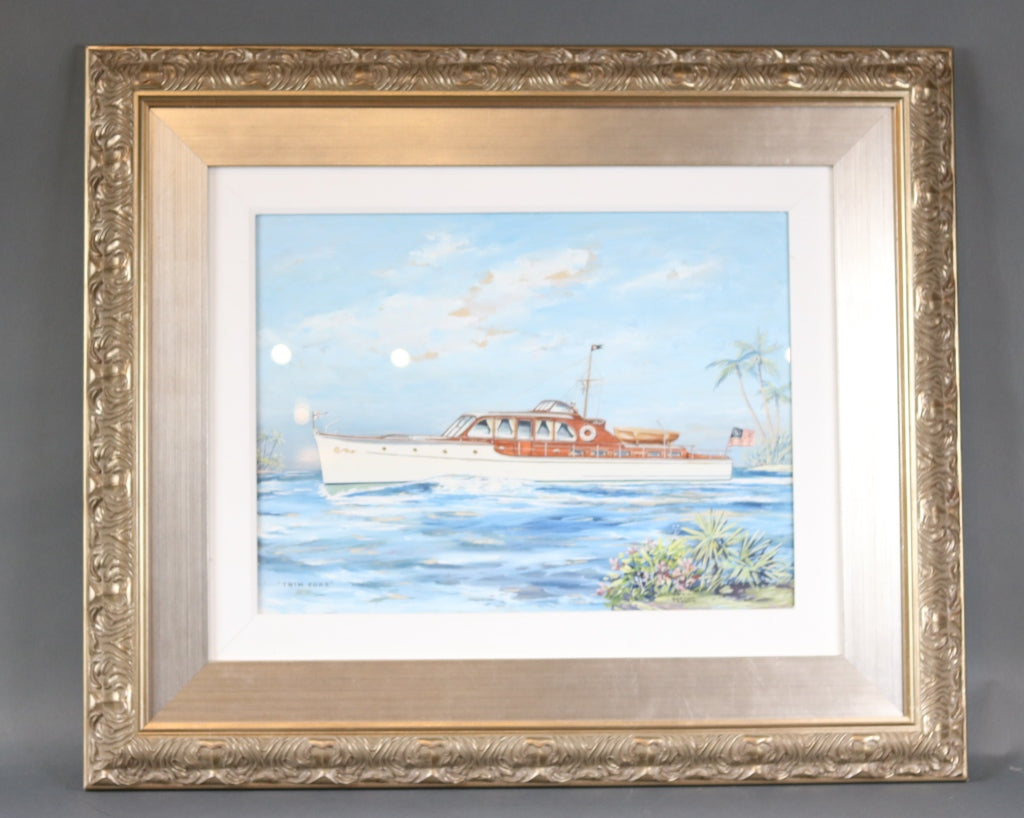 Cabin Cruiser Gouache | John Austin Taylor (1900-2000) – Lannan Gallery