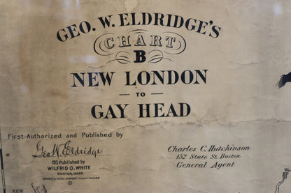 Original Eldridge Chart of New London to Gay Head - Lannan Gallery