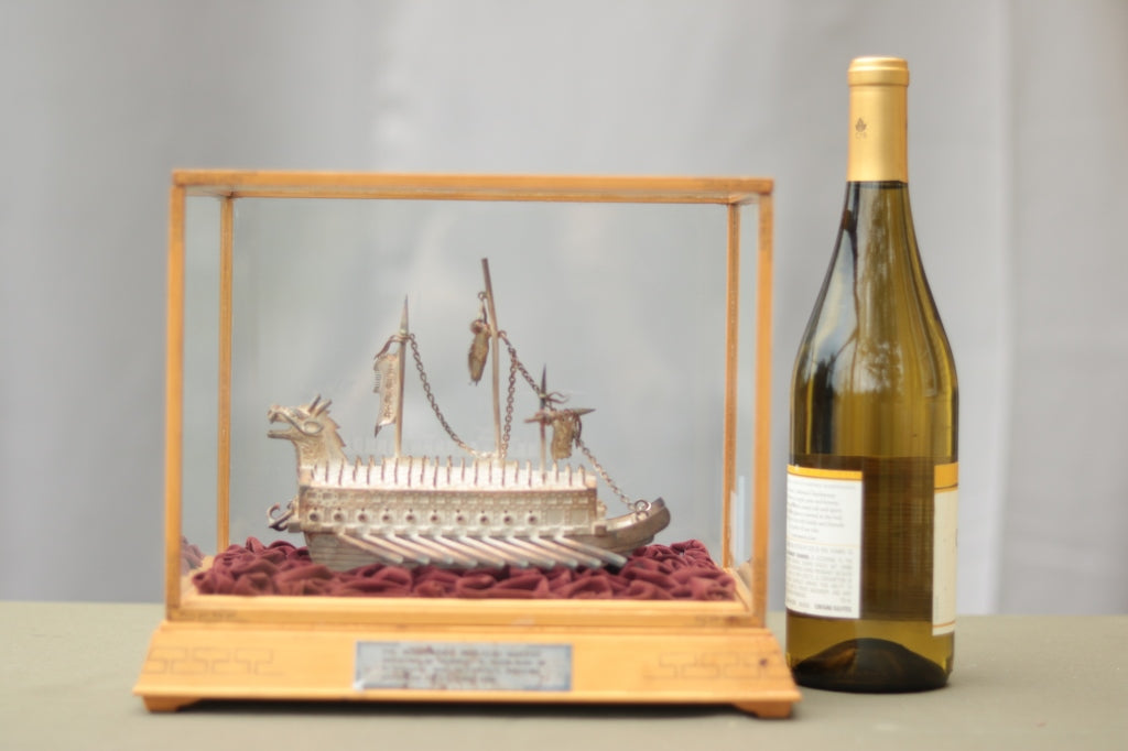 Cased model of an Asian Warship - Lannan Gallery