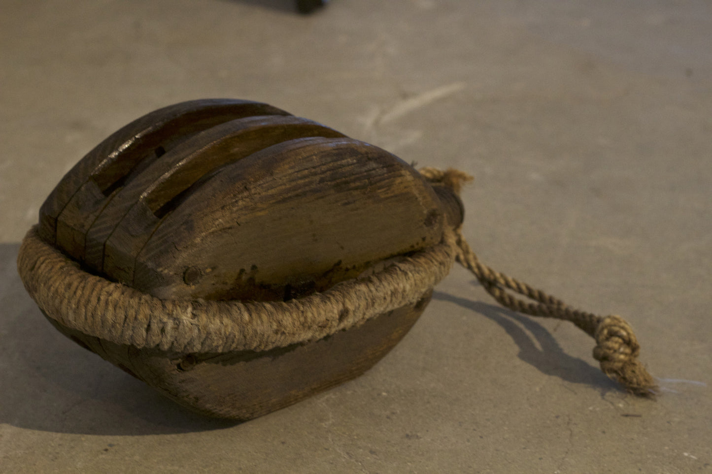 Authentic Ship's Block - Lannan Gallery