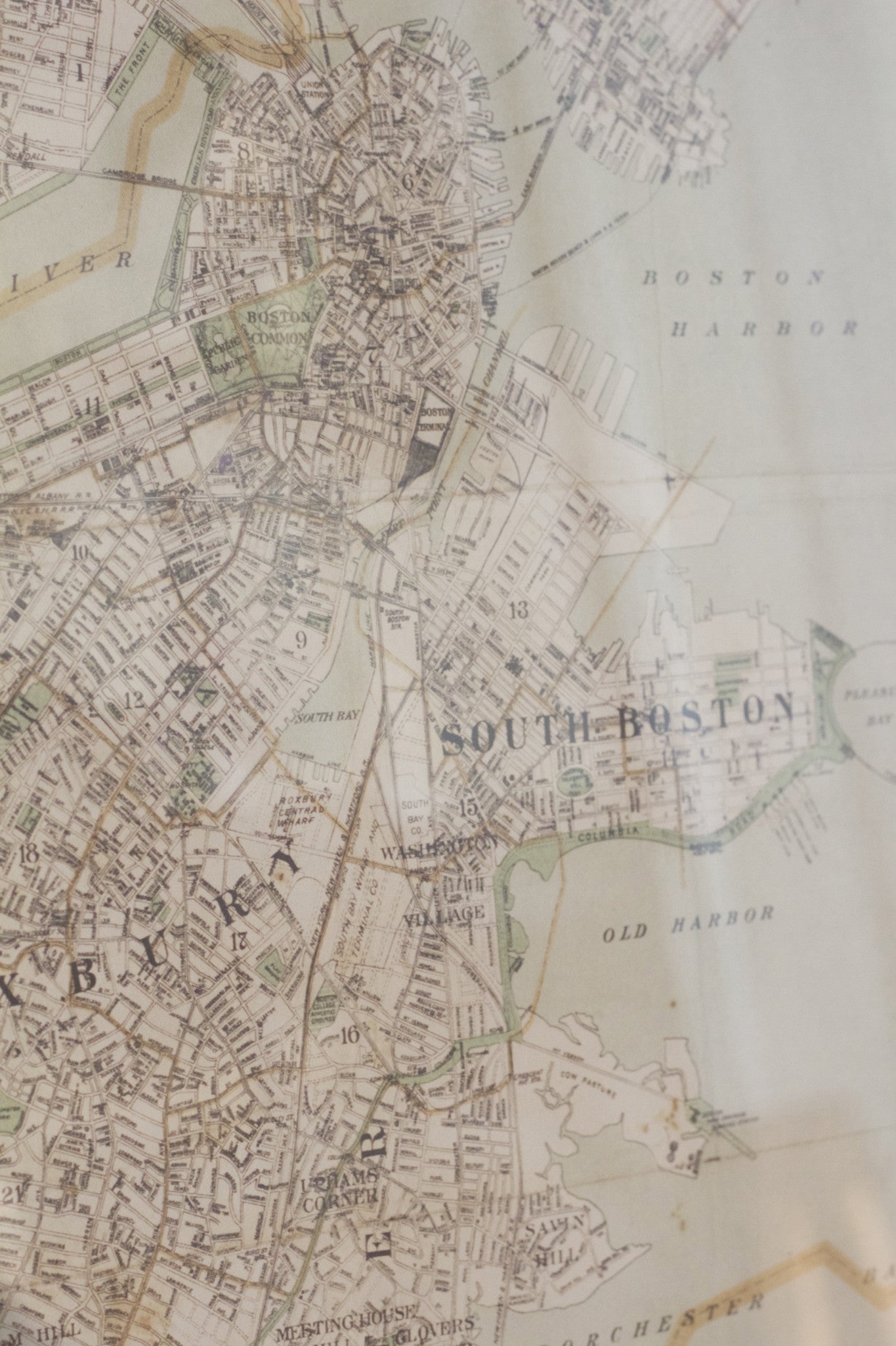 Copy of Walker Map Titled Boston & Surroundings. - Lannan Gallery