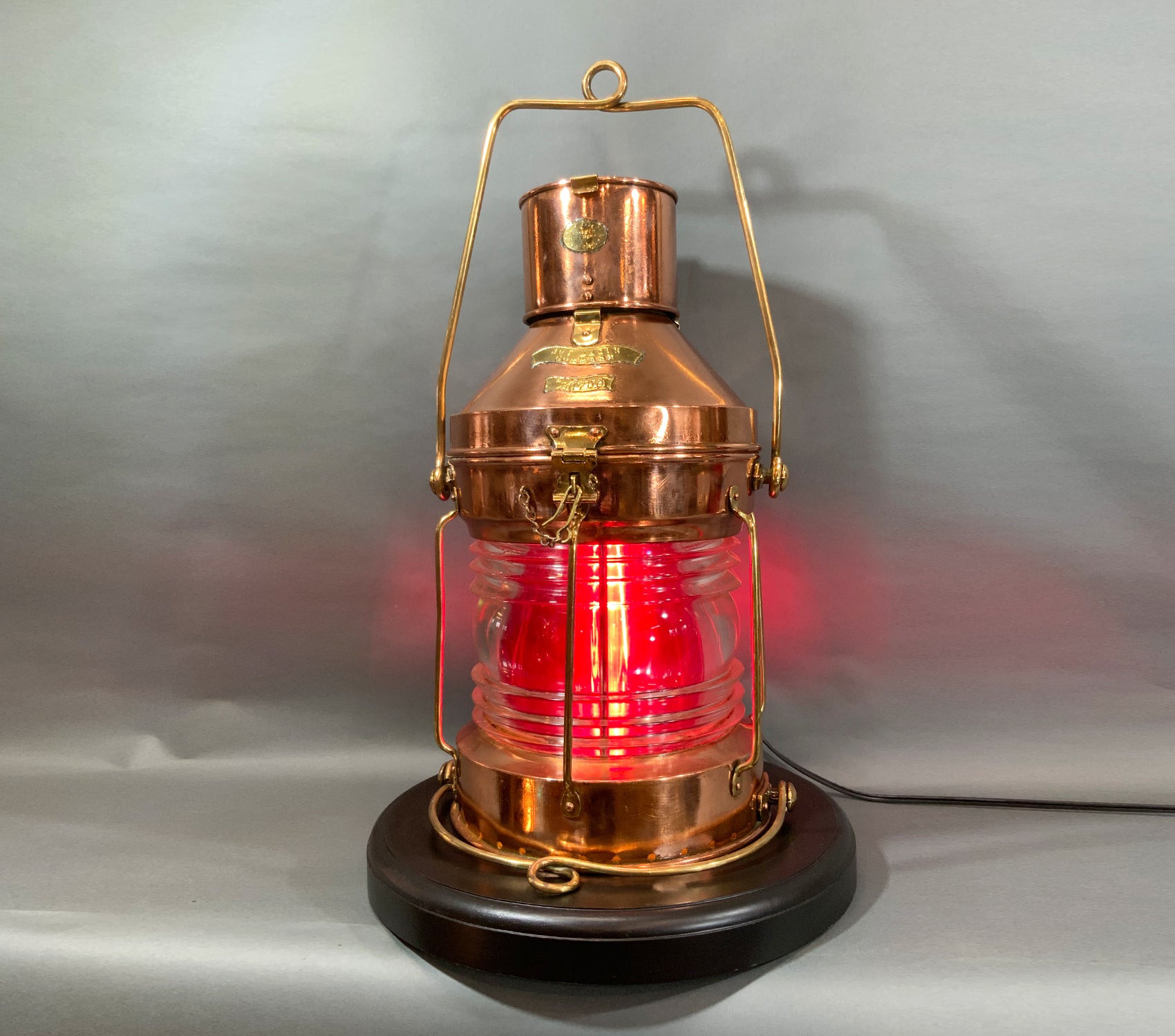 Solid Copper Ship's Anchor Lantern by Meteorite of England – Lannan Gallery