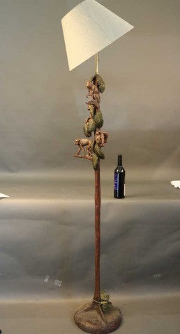 Tropical Monkey Lamp by Huebble - Lannan Gallery