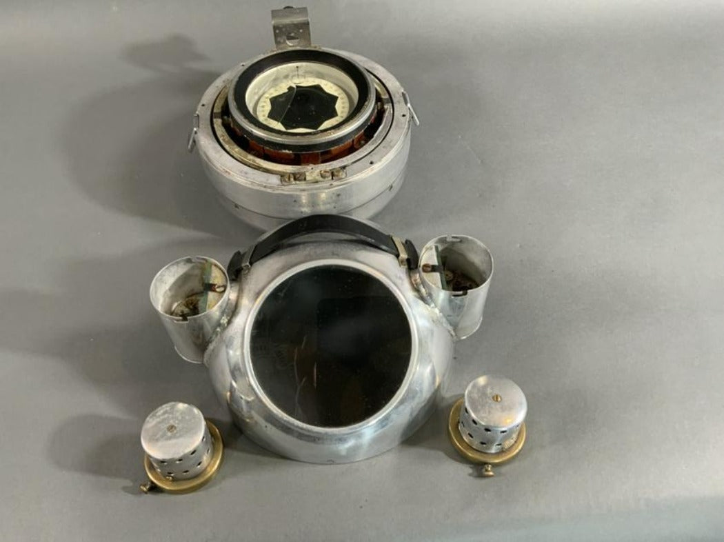 Aluminum Ships Binnacle Compass - Lannan Gallery