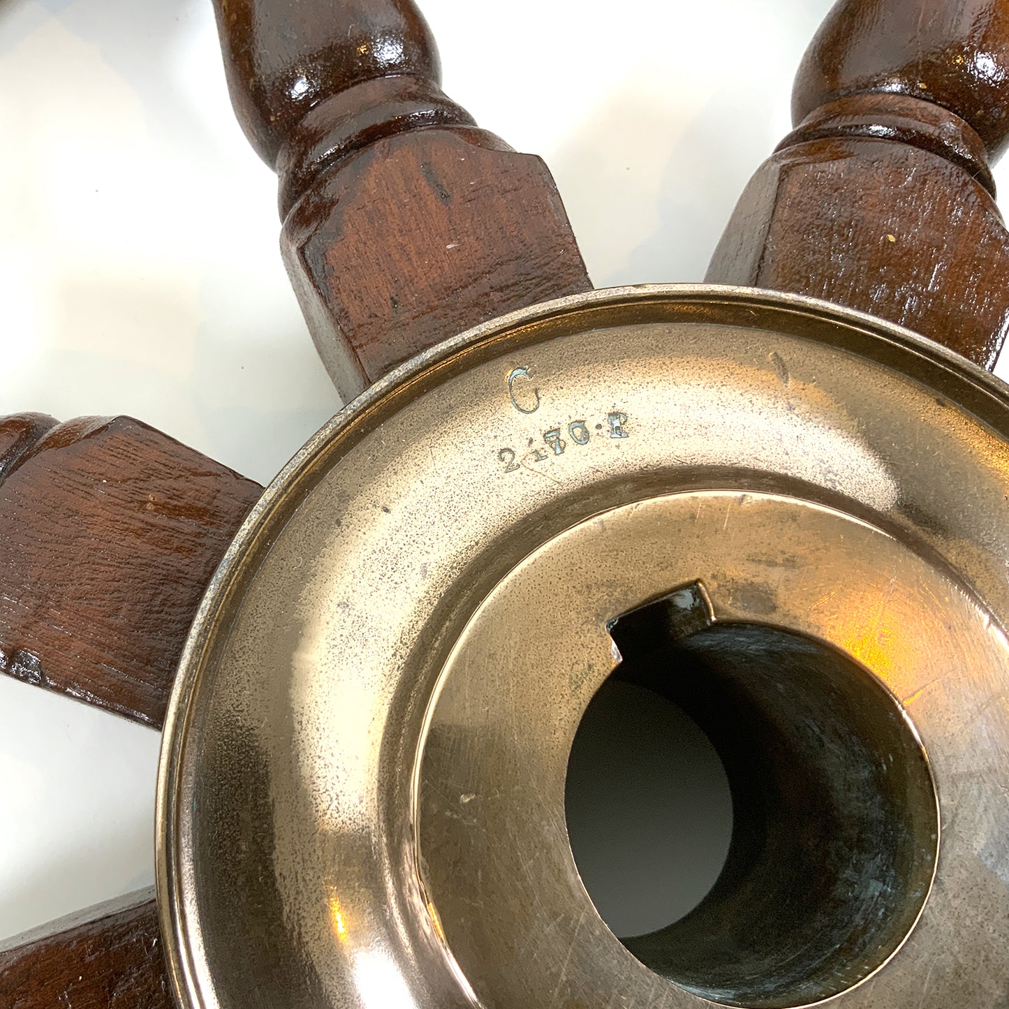 Antique Eight Spoke Ships Wheel - Lannan Gallery