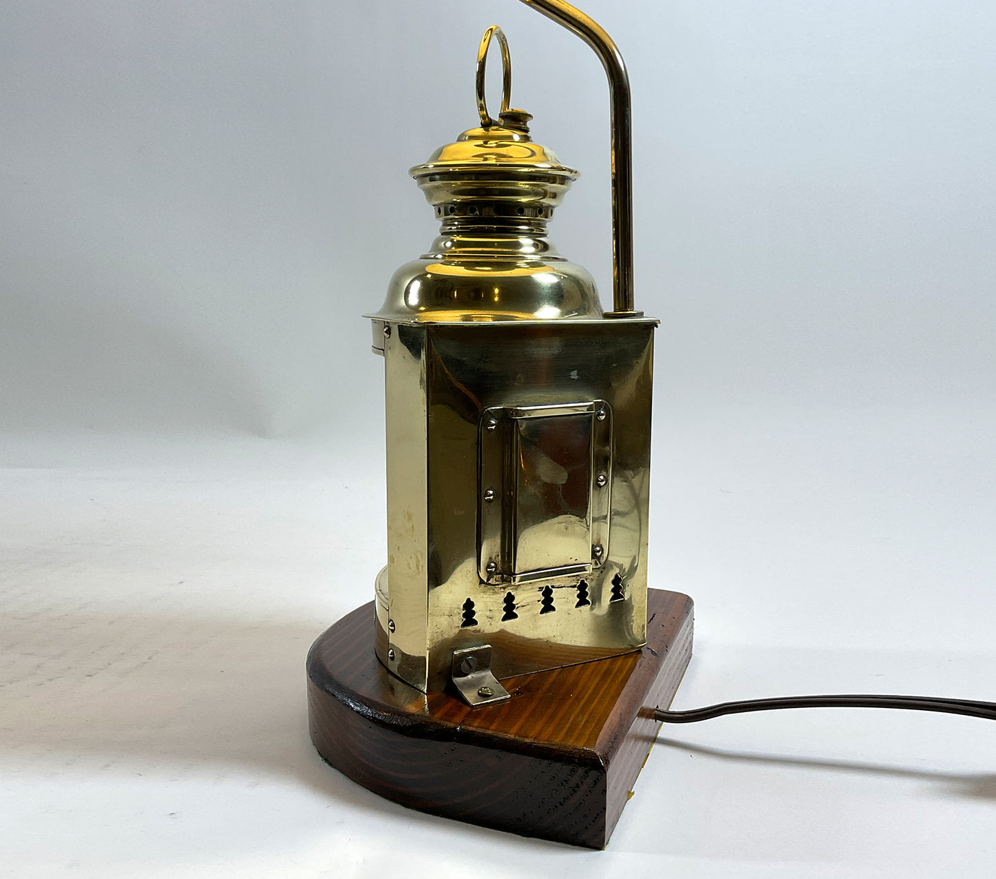 Antique Ship Lantern Mounted as Lamp - Lannan Gallery