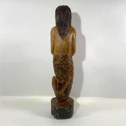 Carved Wood Mermaid - Lannan Gallery