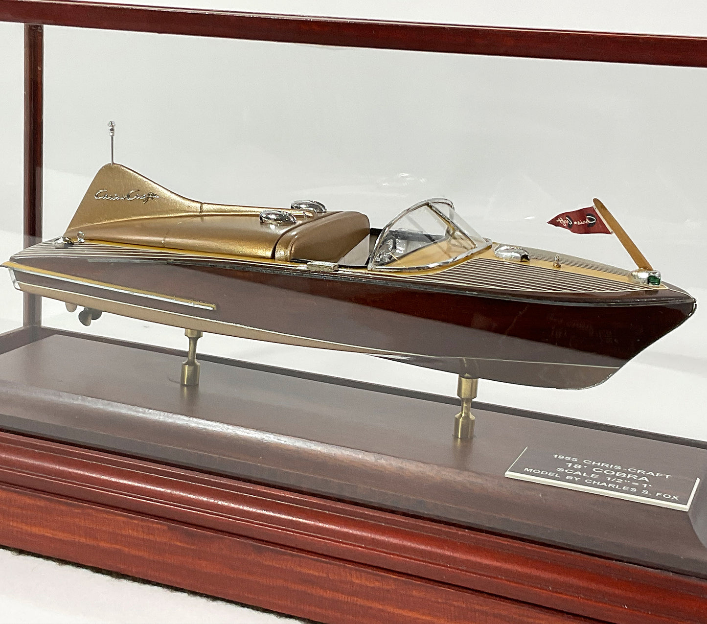 Cased Model Of A Chris Craft Cobra Speedboat - Lannan Gallery