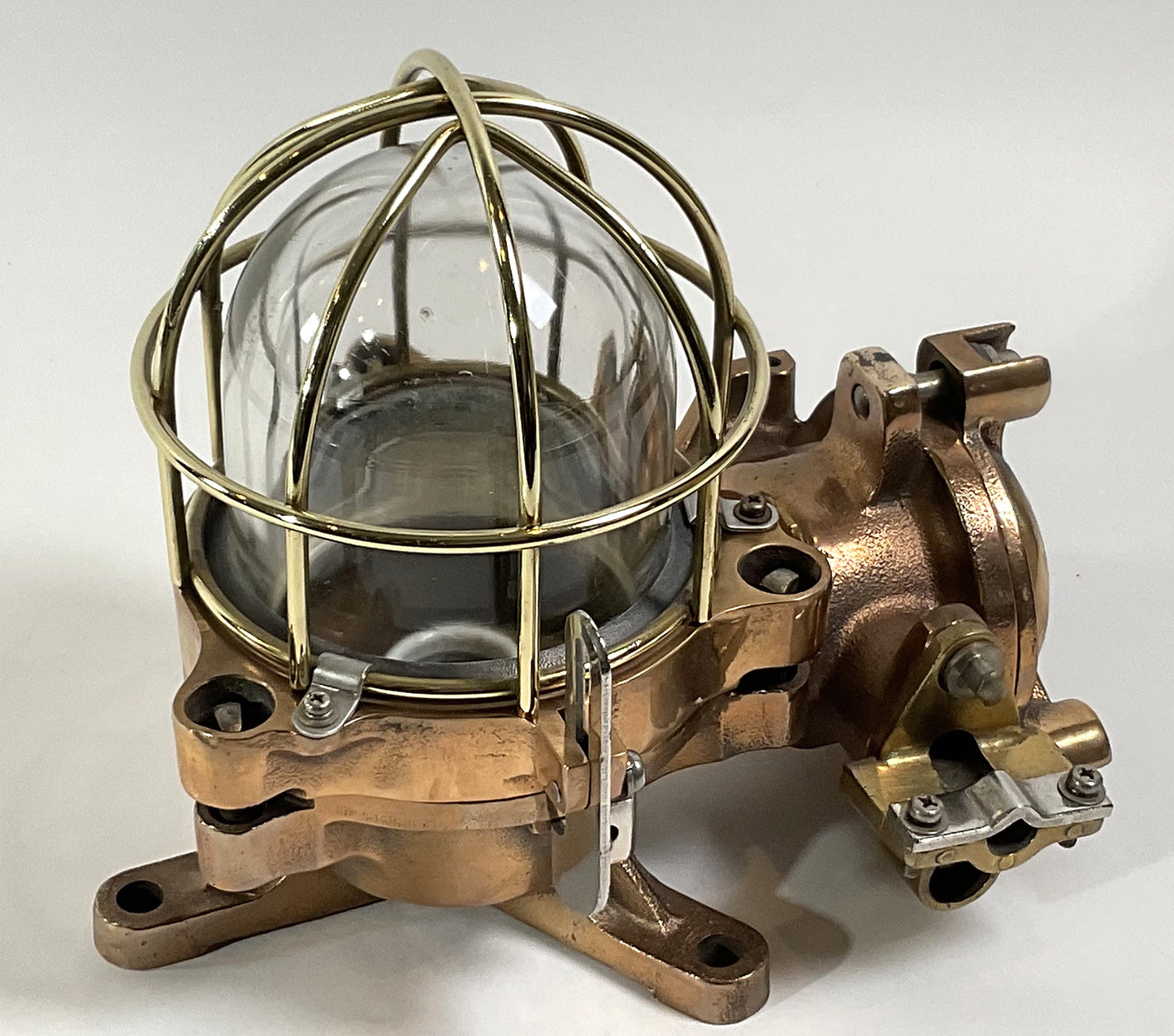 Brass Ships Bulkhead Ceiling Brass Light - Lannan Gallery