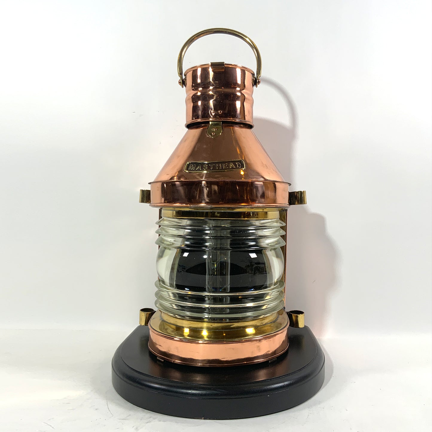 English Polished Ships Masthead Lantern - Lannan Gallery