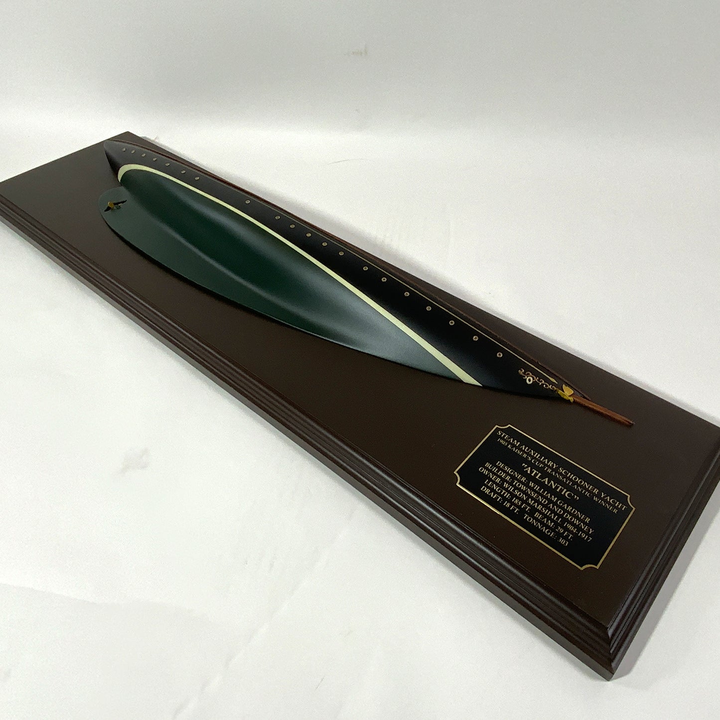 Half Model Of The Famous Schooner Yacht Atlantic - Lannan Gallery