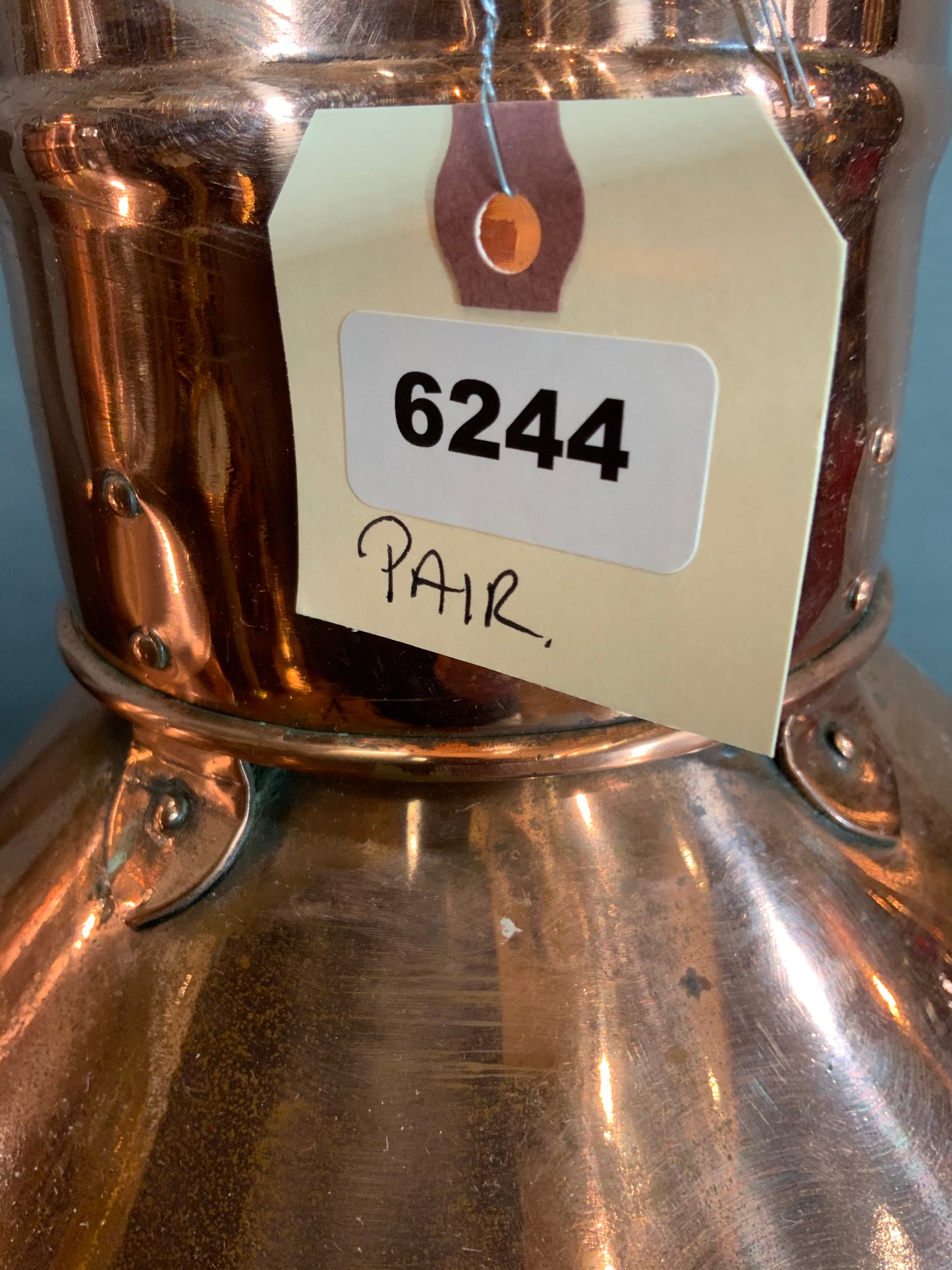 Pair of Solid Copper Port and Starboard Lights by "Griffiths & Sons" - Lannan Gallery