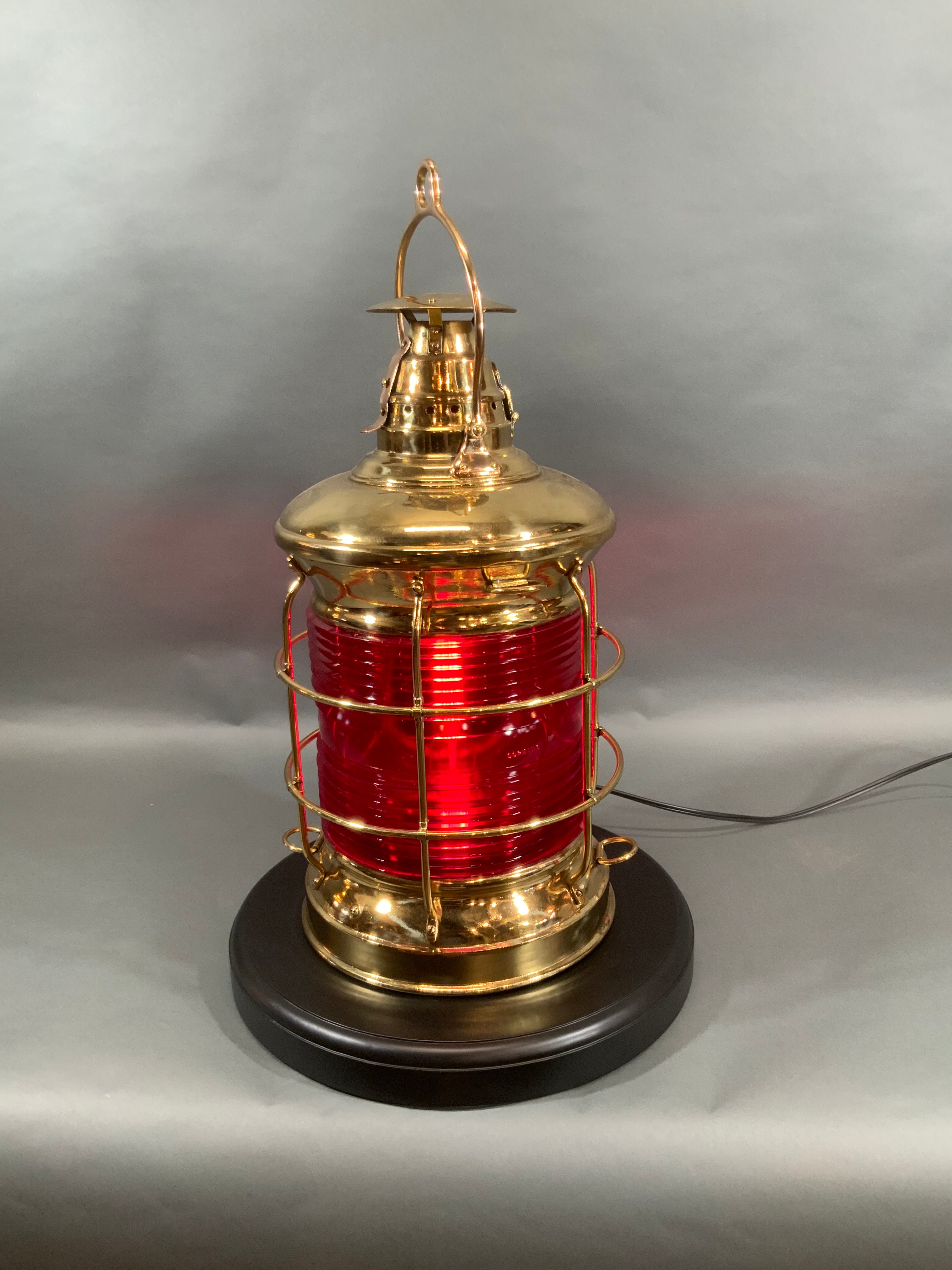 Solid Brass Ship's Lantern by F.H. Lovell Co. of Arlington, New