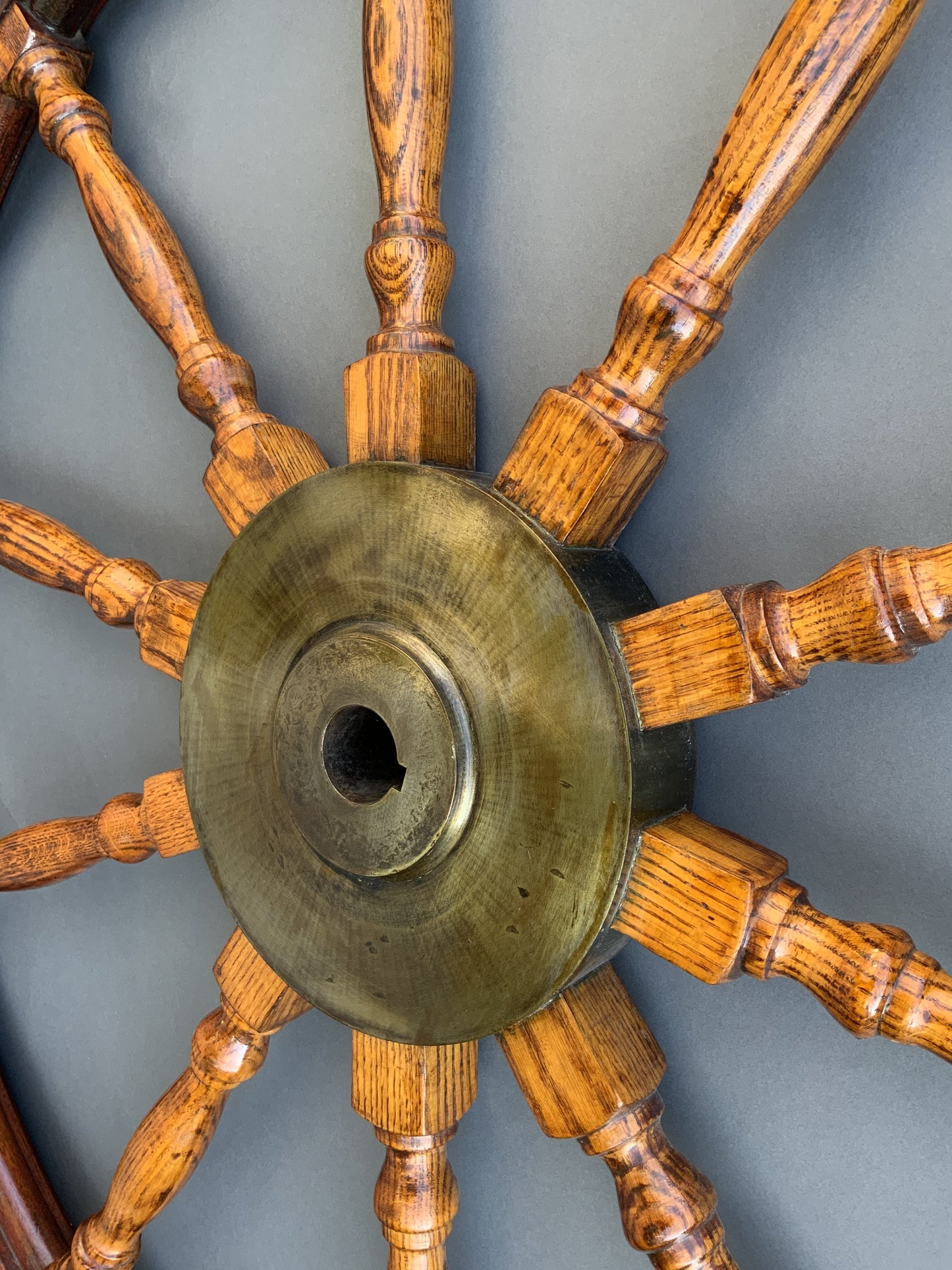 Sixty-Seven Inch Antique Ships Wheel - Lannan Gallery