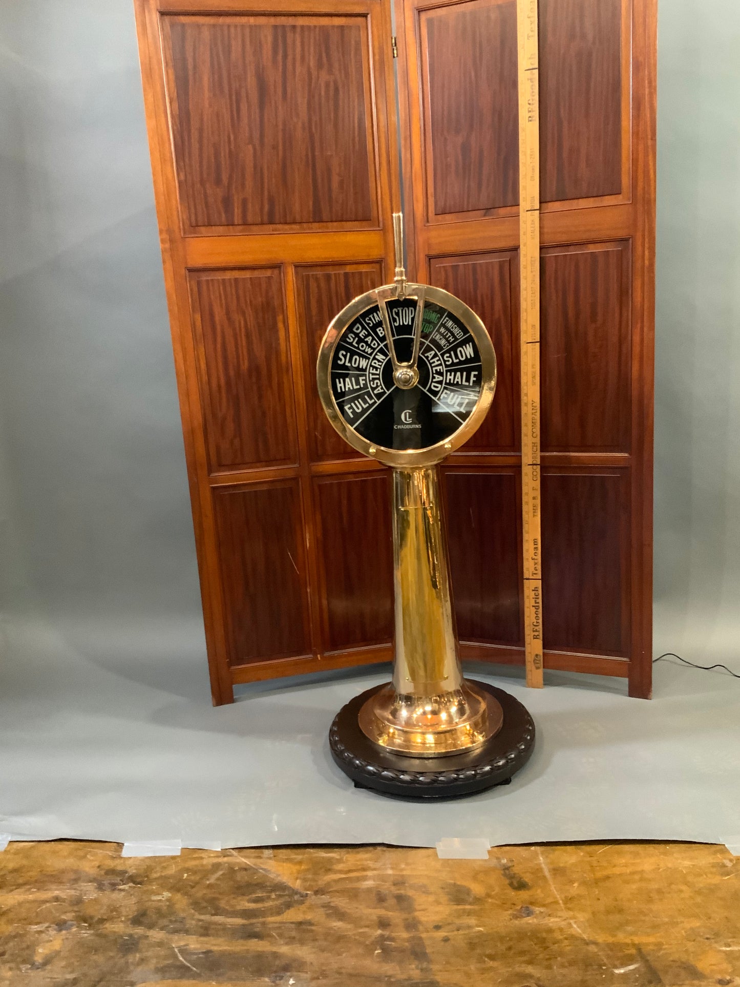 Solid Brass Ships Telegraph by English Maker Chadburns - Lannan Gallery