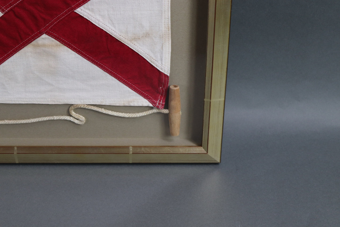 Framed Maritime Signal Flag of Letter V - Lannan Gallery