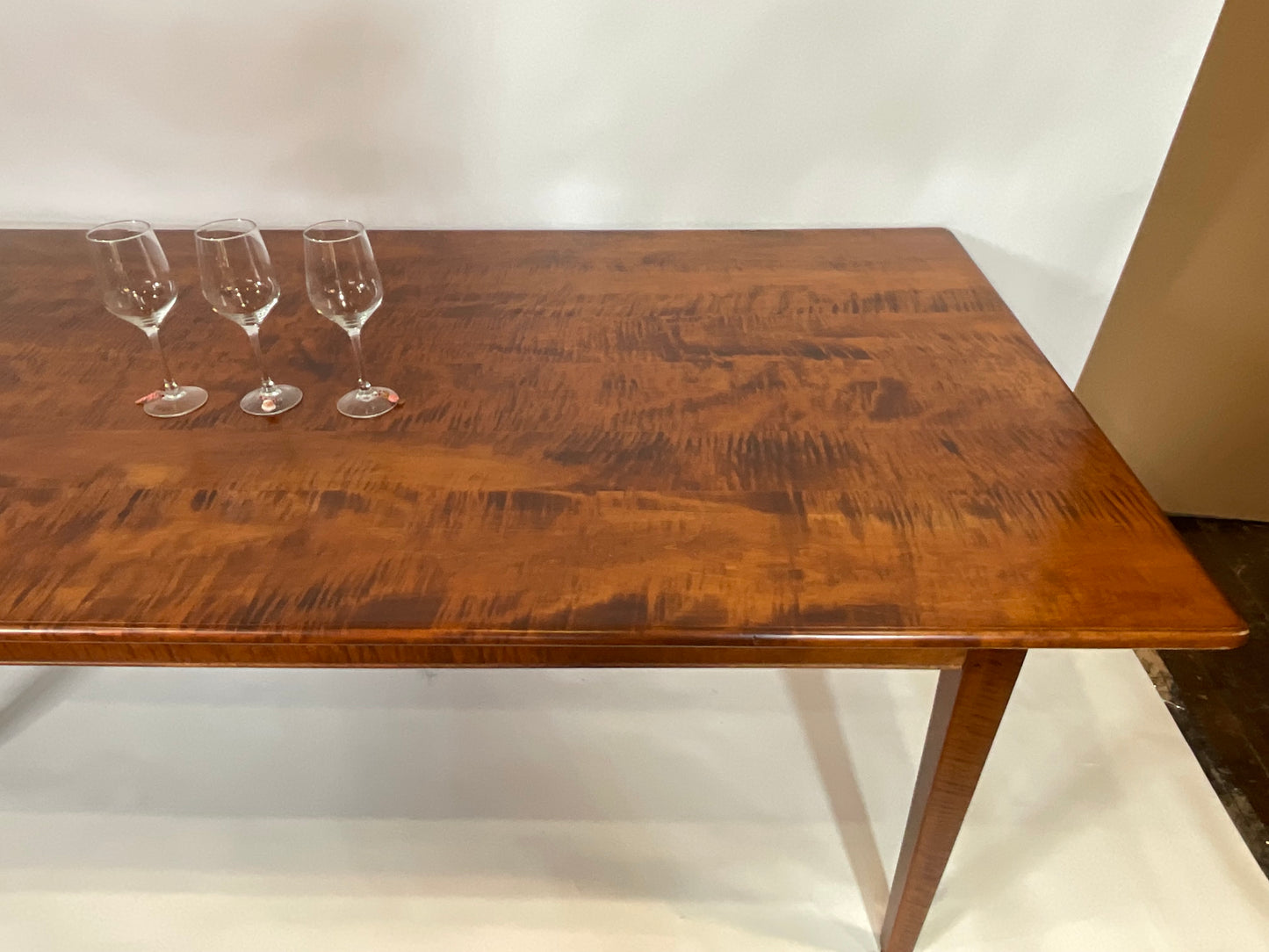 Tiger Maple Dining Table - Lannan Gallery