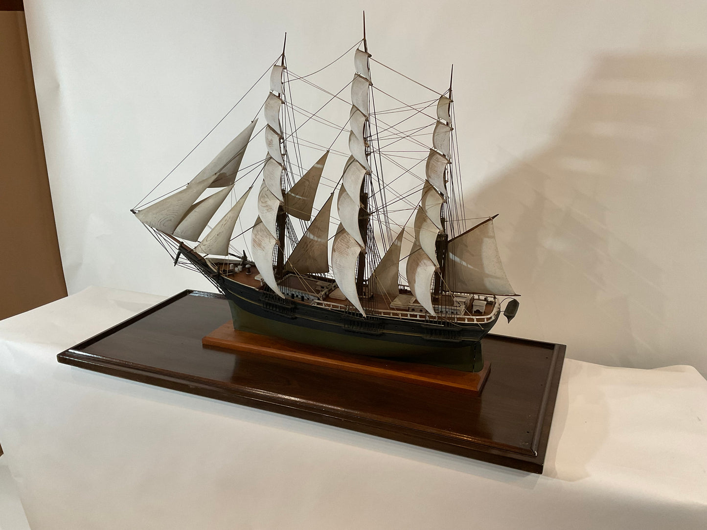 Antique Model of a Full Rigged Windjammer - Lannan Gallery