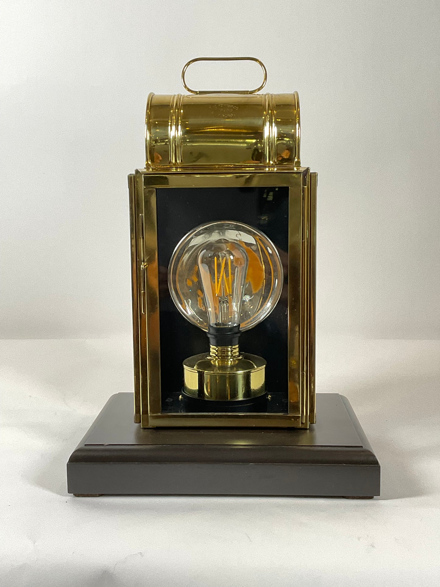 Antique Brass Ship’s Cabin Lantern by Porter - Lannan Gallery