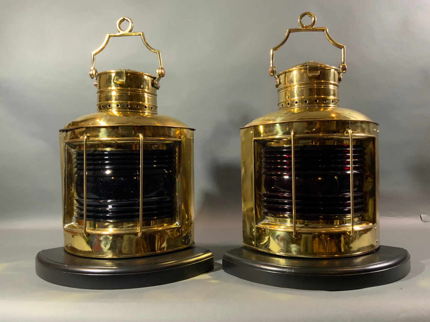 Large Port and Starboard Ship Lanterns - Lannan Gallery