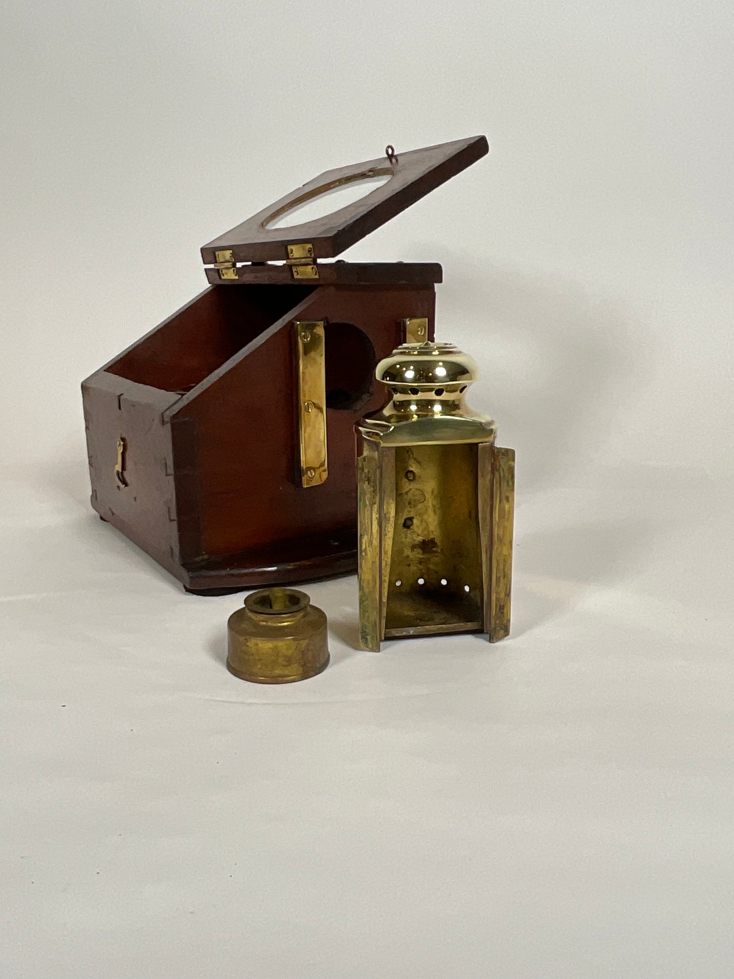 Yacht Binnacle with Gimballed Compass by Negus - Lannan Gallery