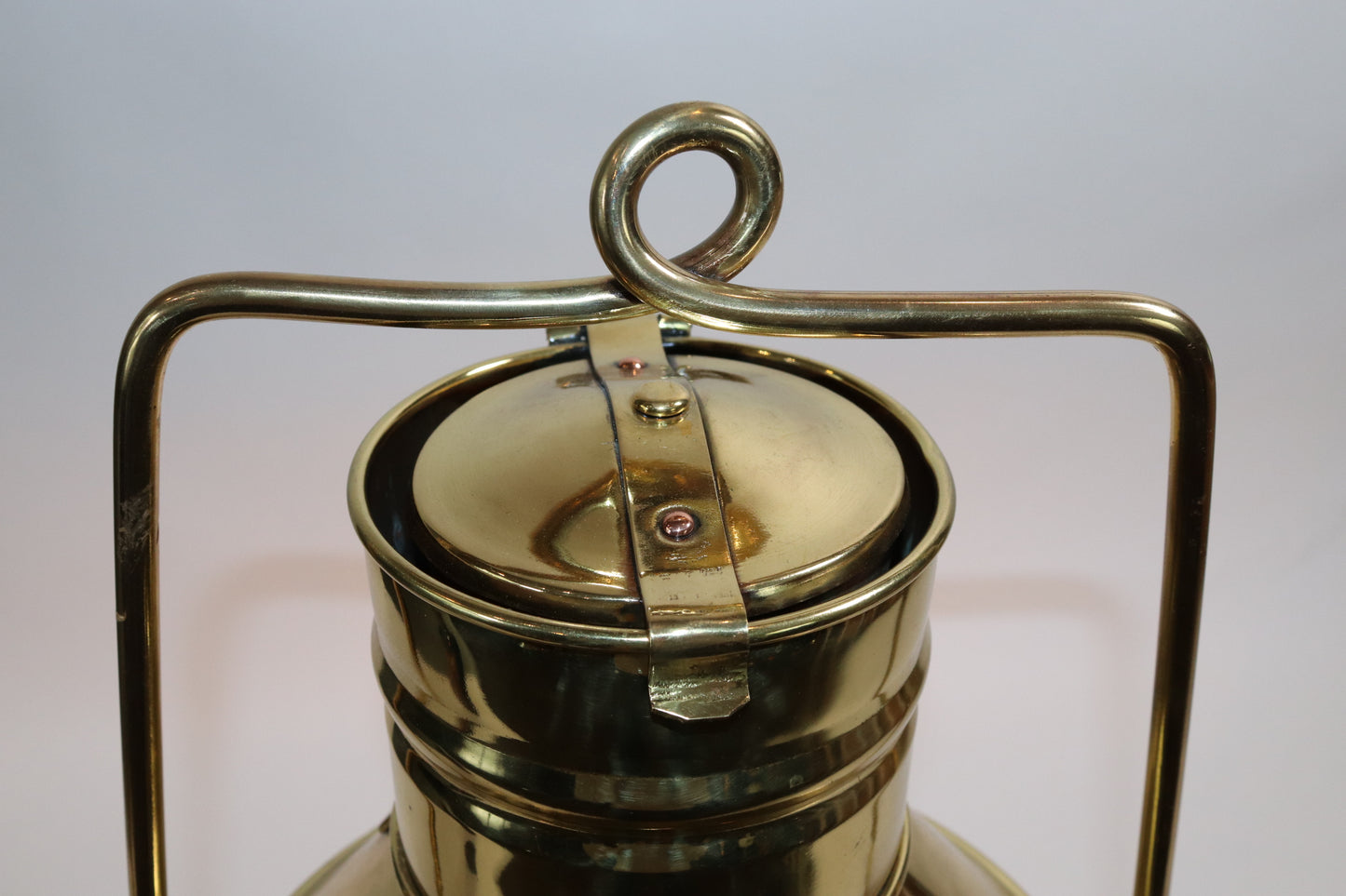 Solid Brass Ships Anchor Lantern - Lannan Gallery