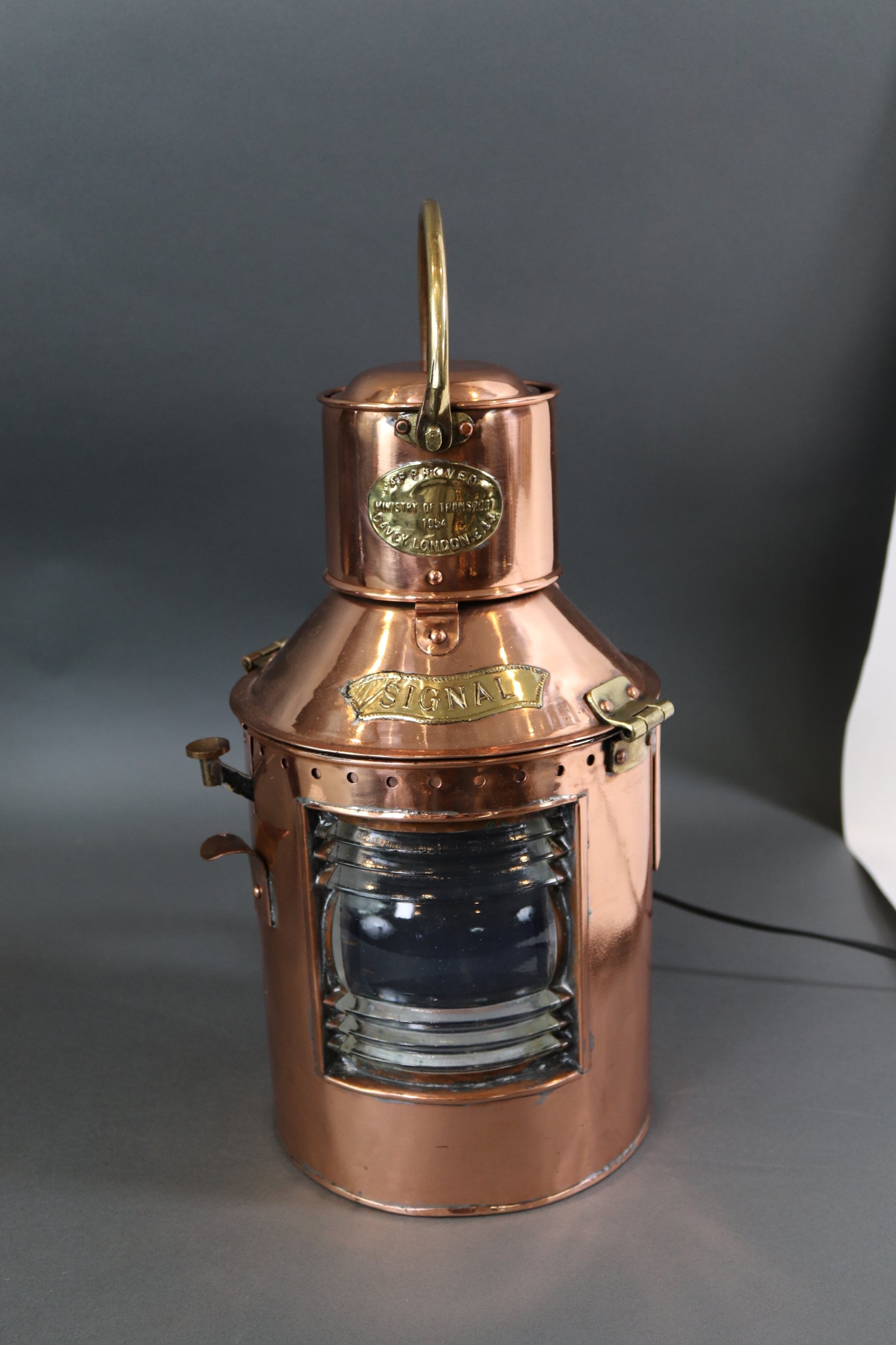 Copper Signal Lantern by Davey of London