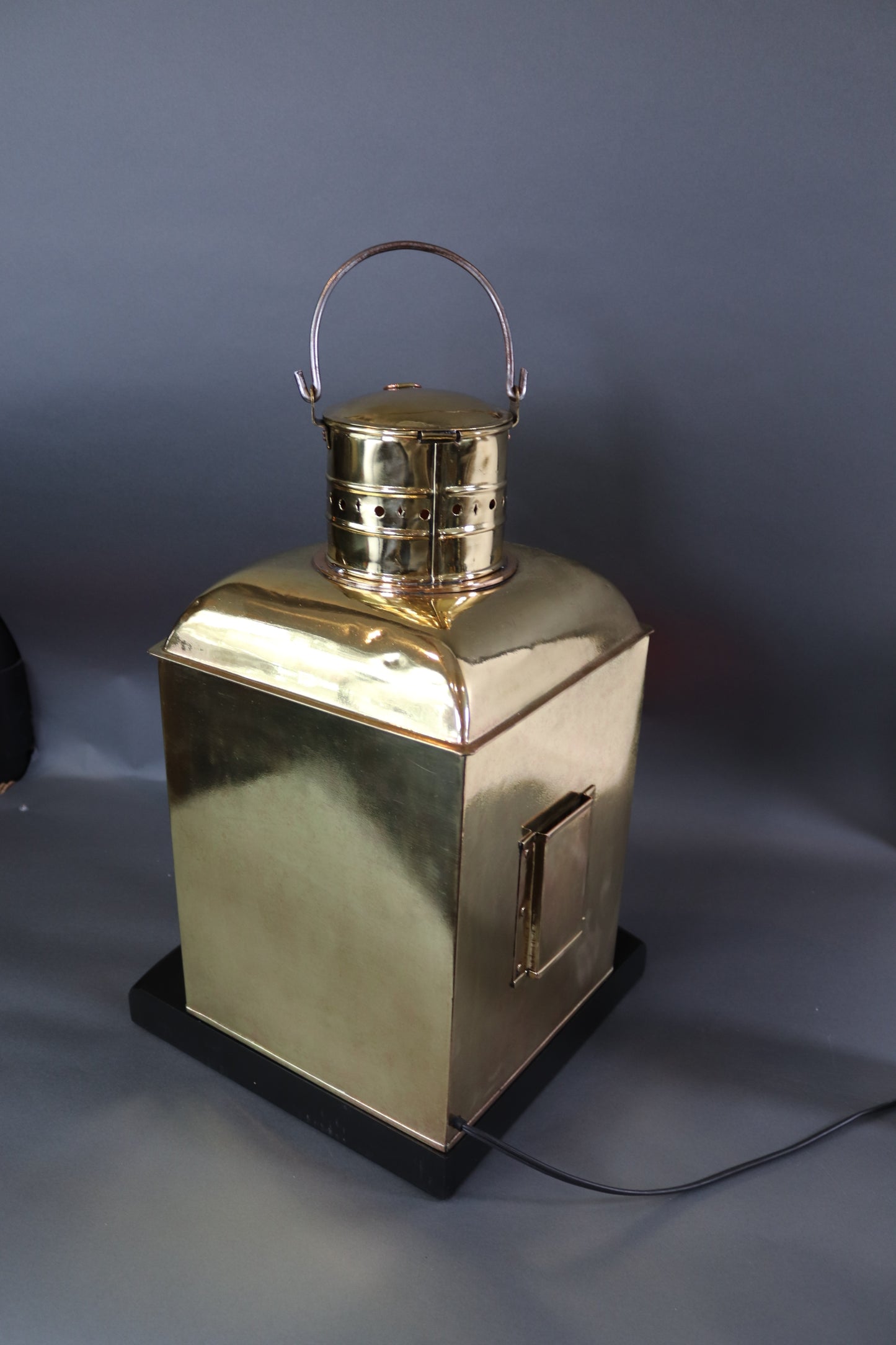 Solid Brass Ships Port Lantern - Lannan Gallery