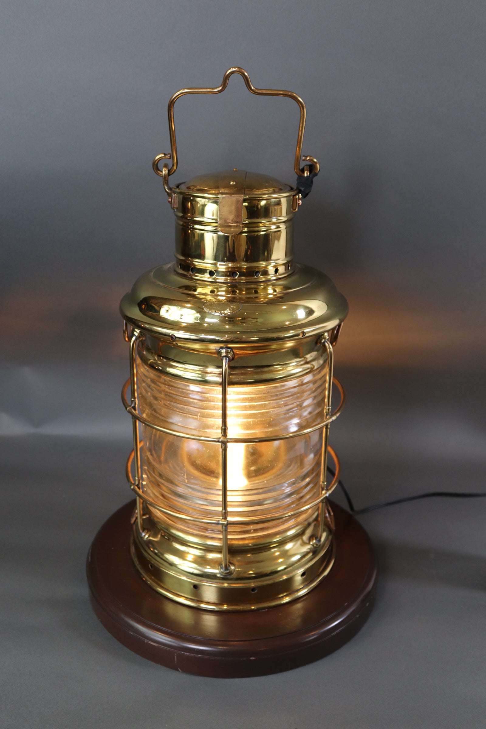 Brass Masthead Lantern by Perko of Brooklyn New York – Lannan Gallery