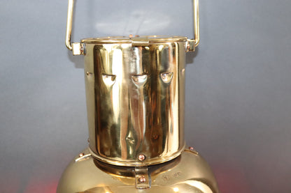Solid Brass Ships Anchor Lantern - Lannan Gallery