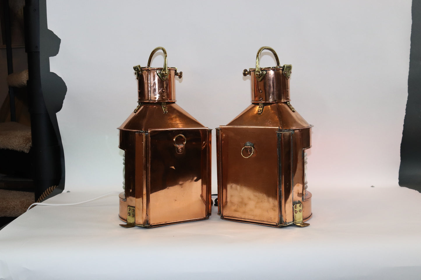 English Port and Starboard Lanterns - Lannan Gallery