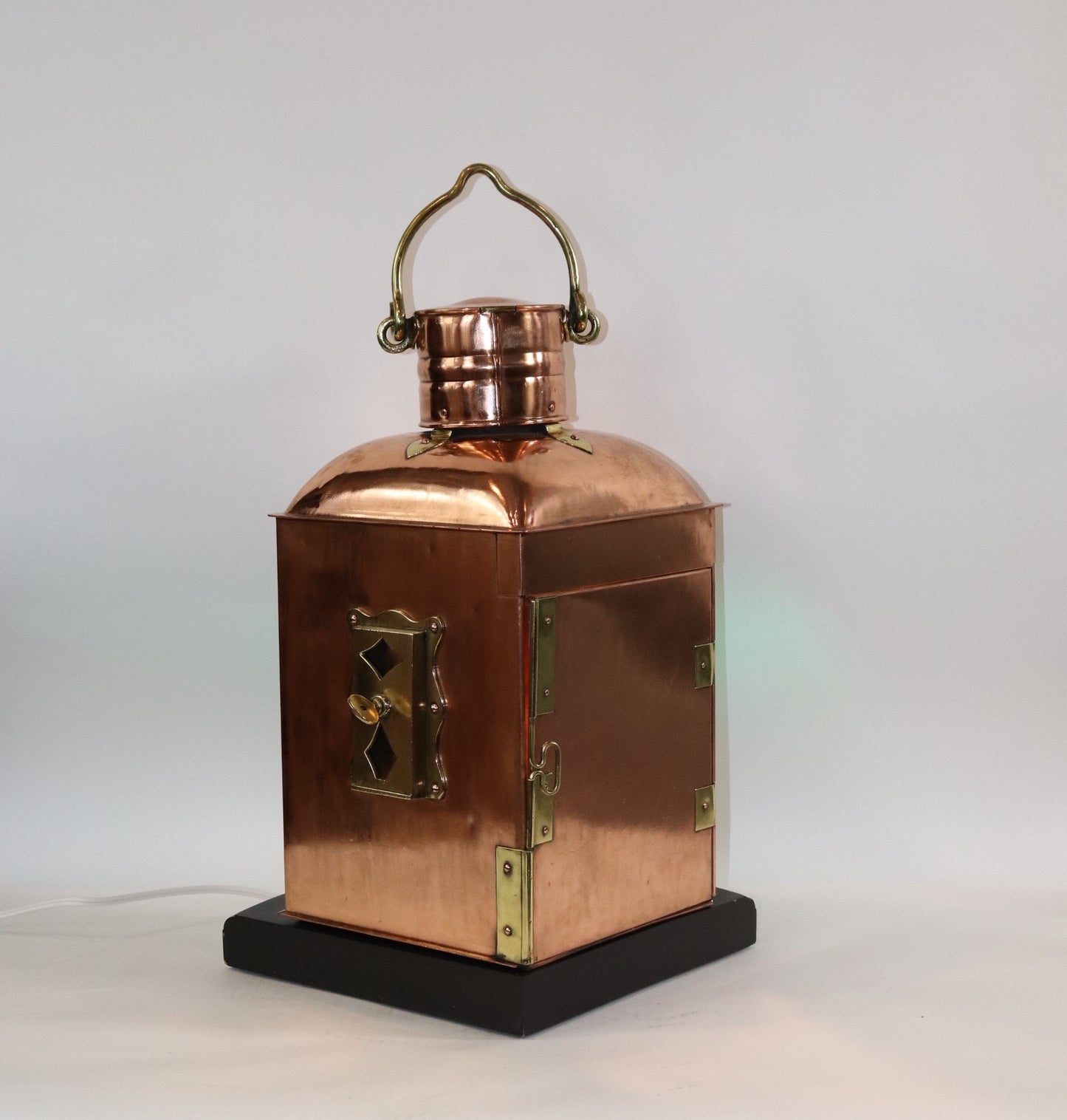 Solid Copper French Ships Lantern - Lannan Gallery