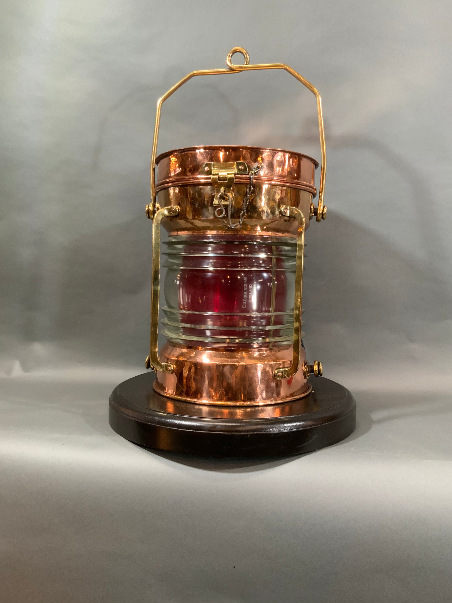 Solid Copper Ship’s Lantern by Tung Woo of Hong Kong - Lannan Gallery