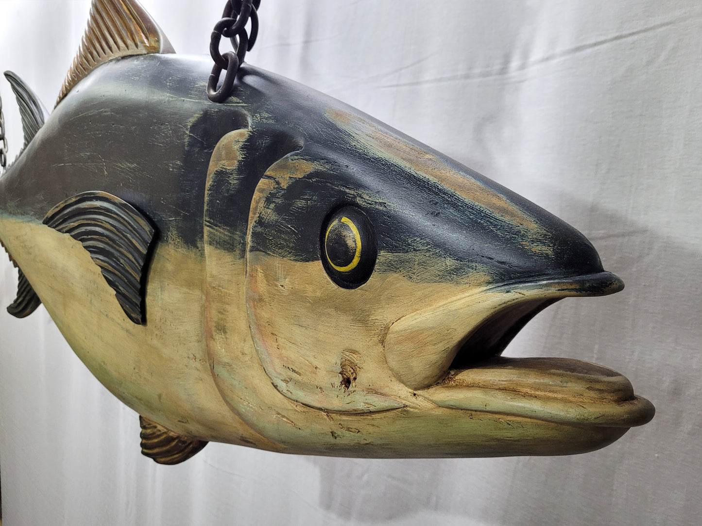 6- Foot Carved Atlantic Bluefin Tuna Trade Sign - Lannan Gallery