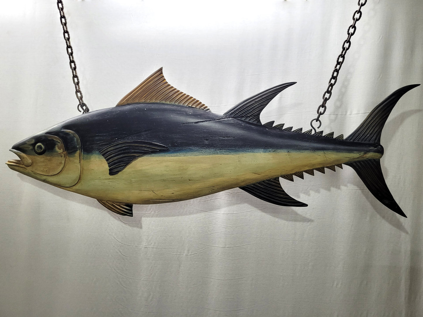 6- Foot Carved Atlantic Bluefin Tuna Trade Sign - Lannan Gallery