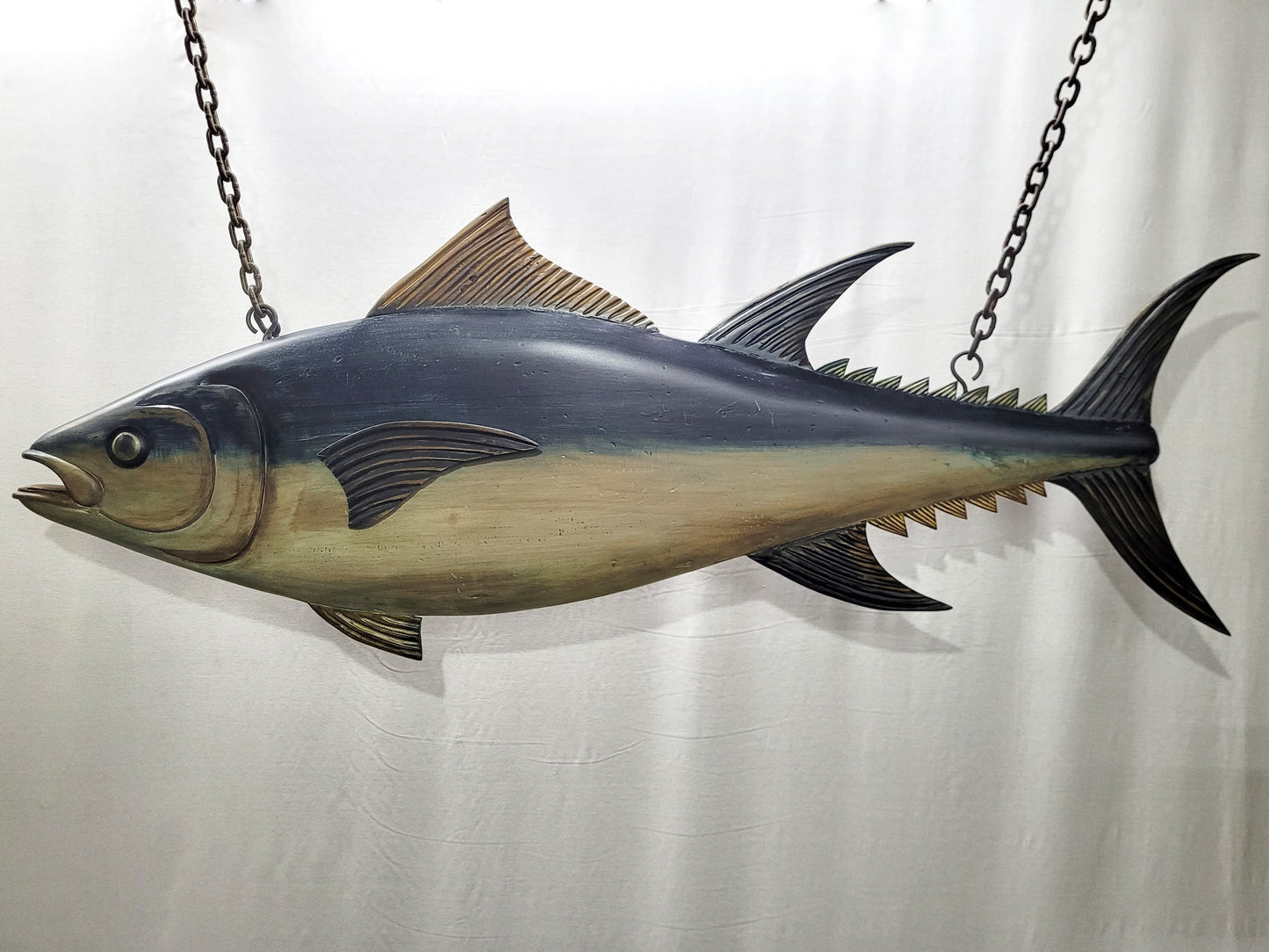 6- Foot Carved Atlantic Bluefin Tuna Trade Sign - Lannan Gallery