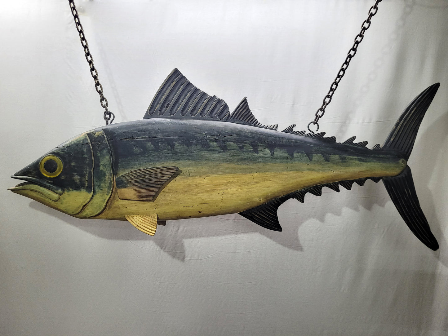 6- Foot Carved Big Eye Tuna Trade Sign - Lannan Gallery