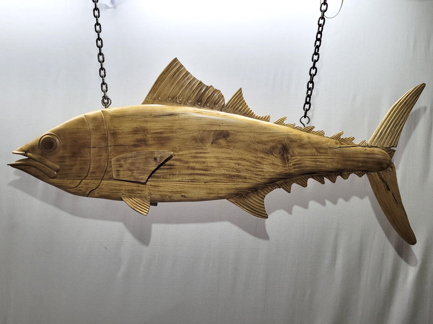 6- Foot Carved Atlantic Yellowfin Tuna Trade Sign - Lannan Gallery