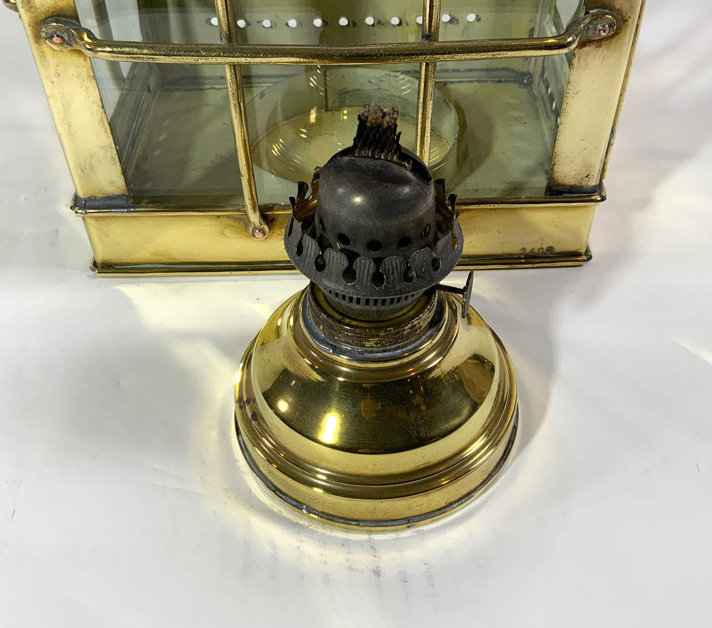 Large Brass Marine Lantern By Davey - Lannan Gallery