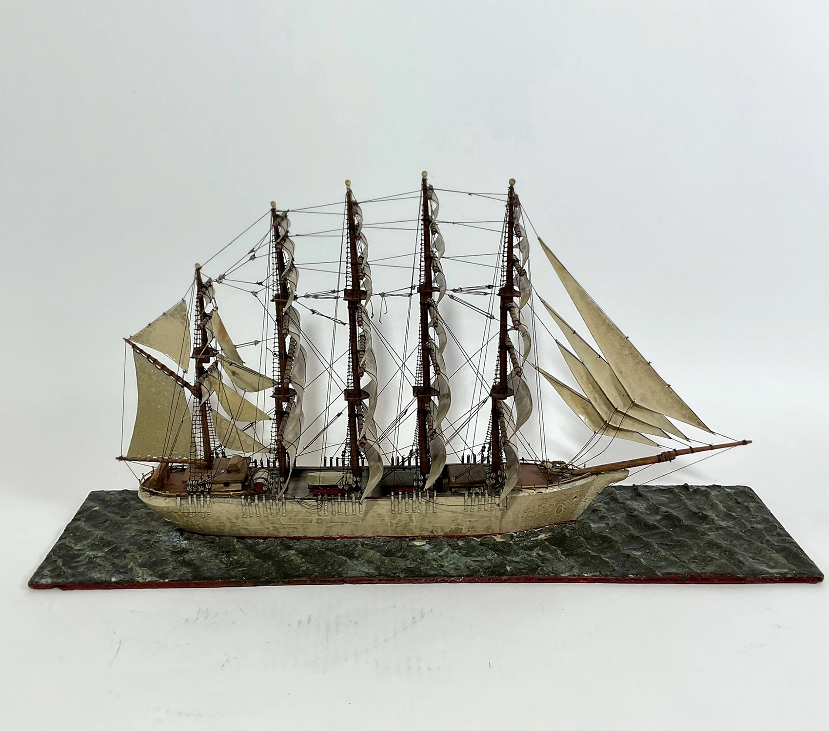 Ship Model Of A Four Masted Barque โ Lannan Gallery