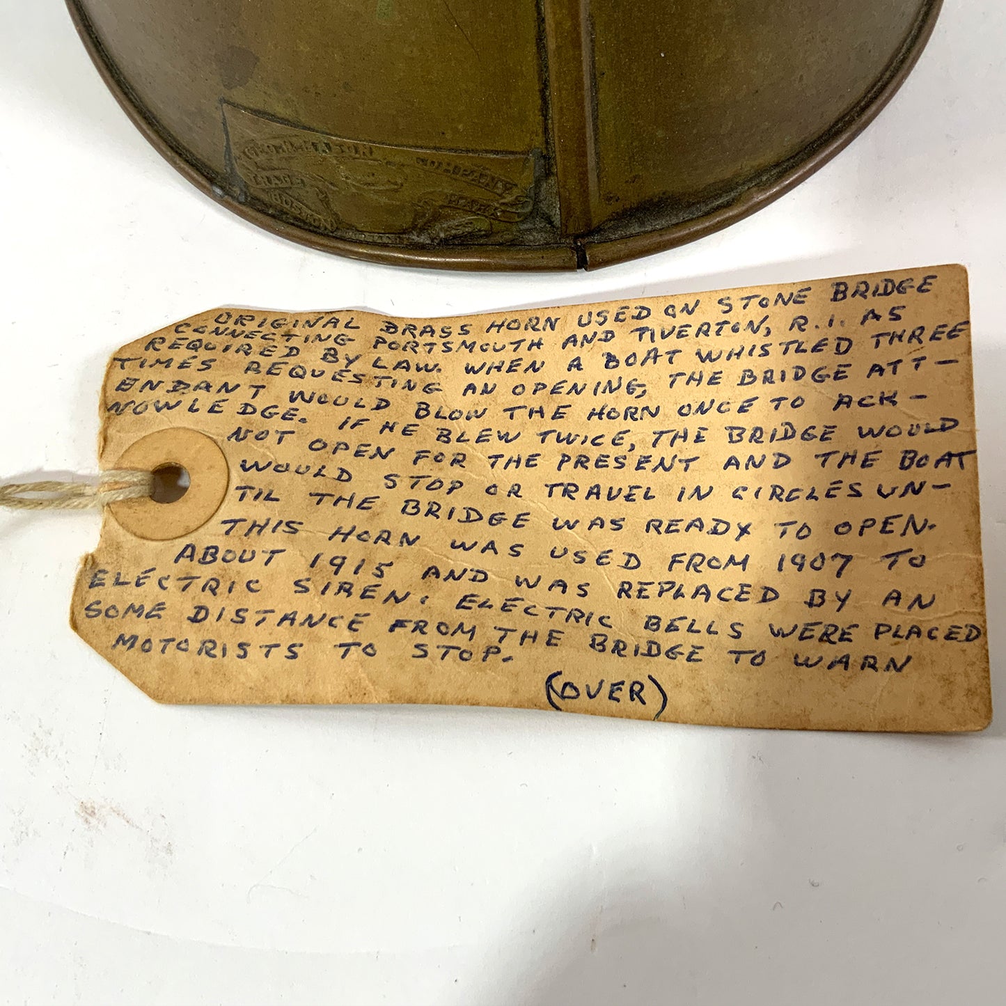 Rare Brass Maritime Signal Horn - Lannan Gallery