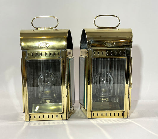 Solid Brass English Cabin Lanterns - Lannan Gallery