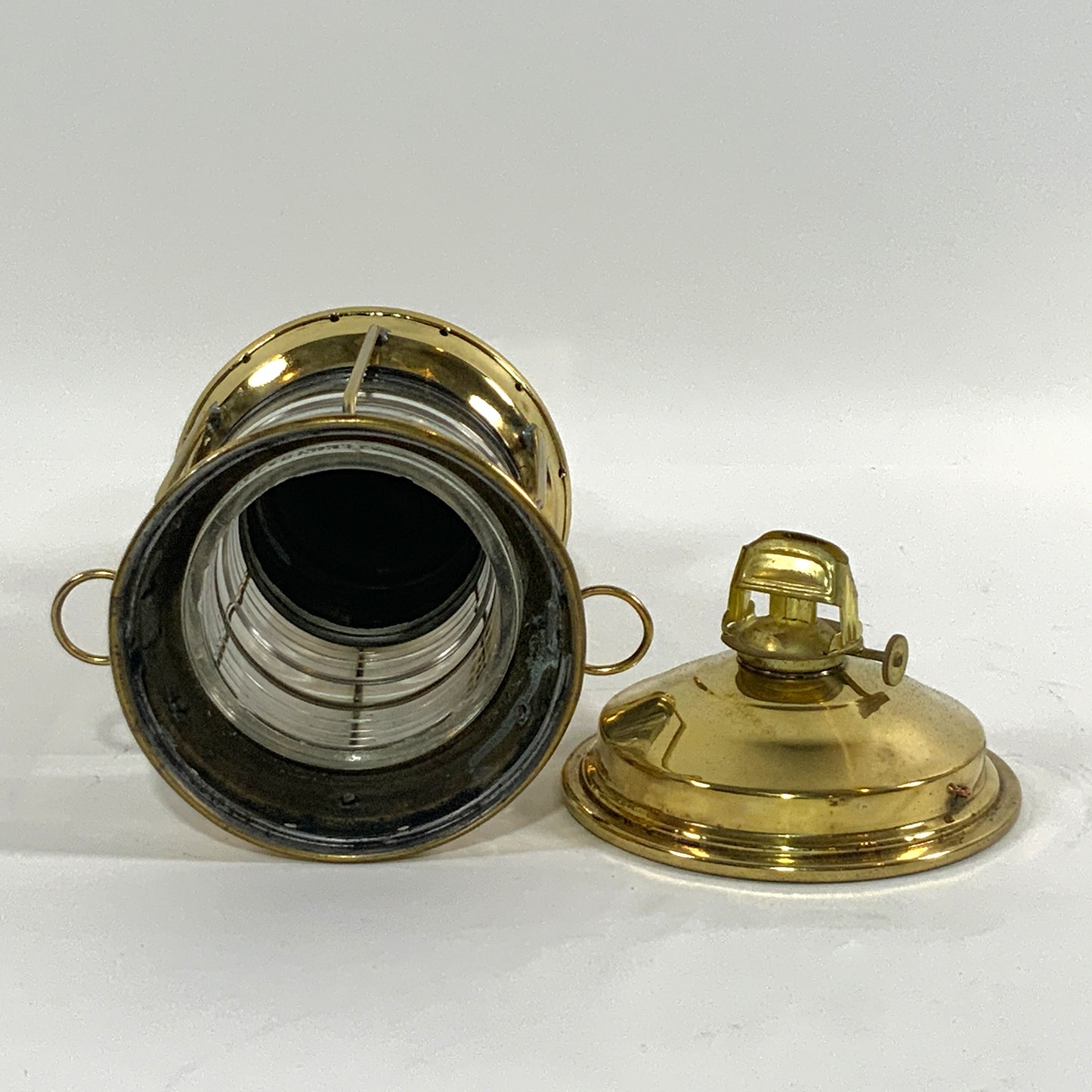 Solid Brass Ships Anchor Lantern - Lannan Gallery