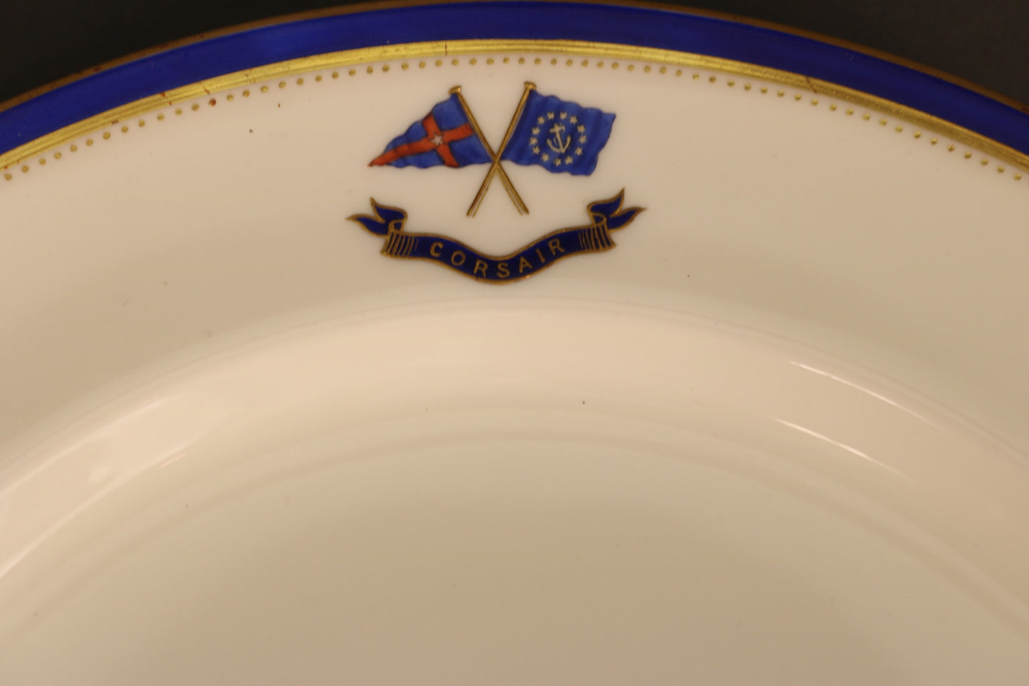 Minton's Dinner Plate | New York Yacht Club | J.P. Morgan's Commodore Ensign | 1898 - Lannan Gallery