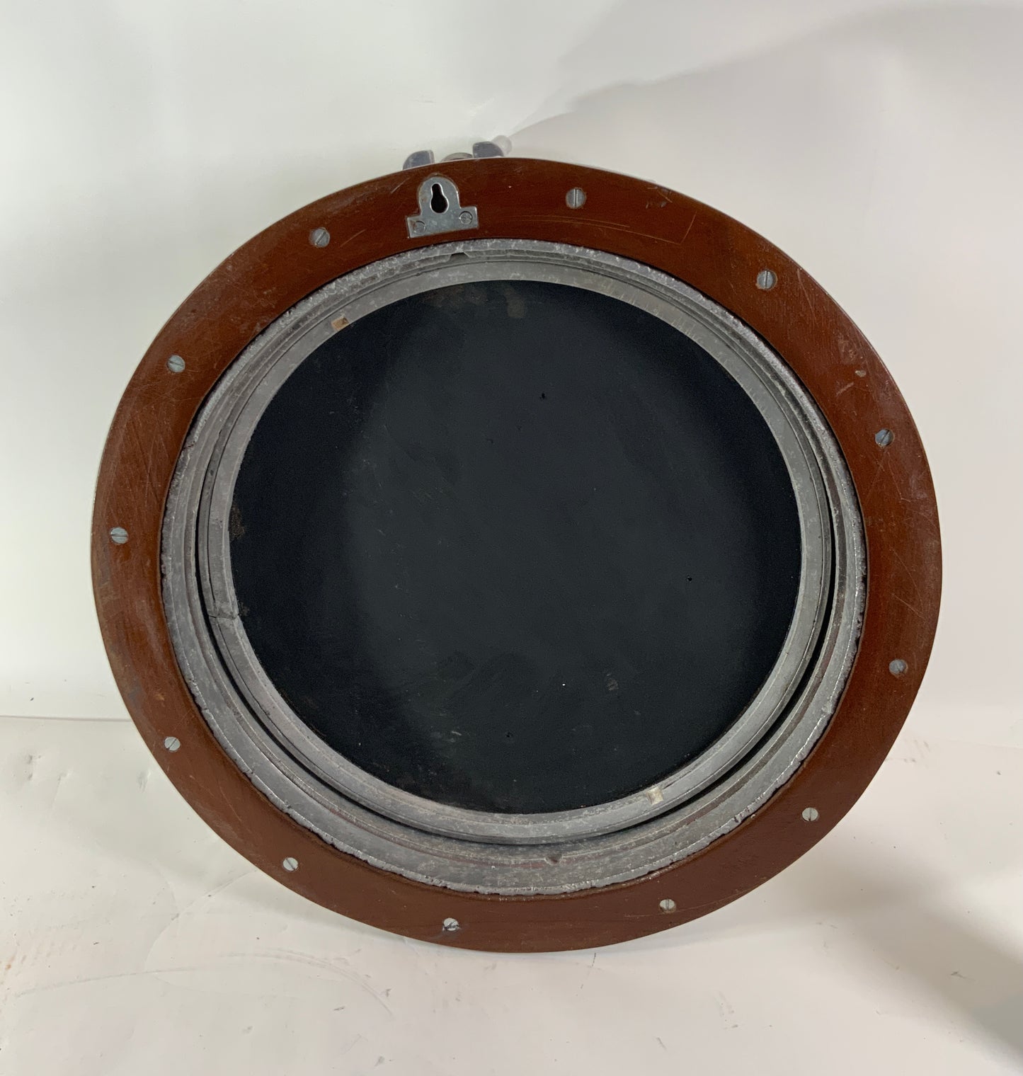 23 Inch Aluminum Ship's Porthole Mirror - Lannan Gallery