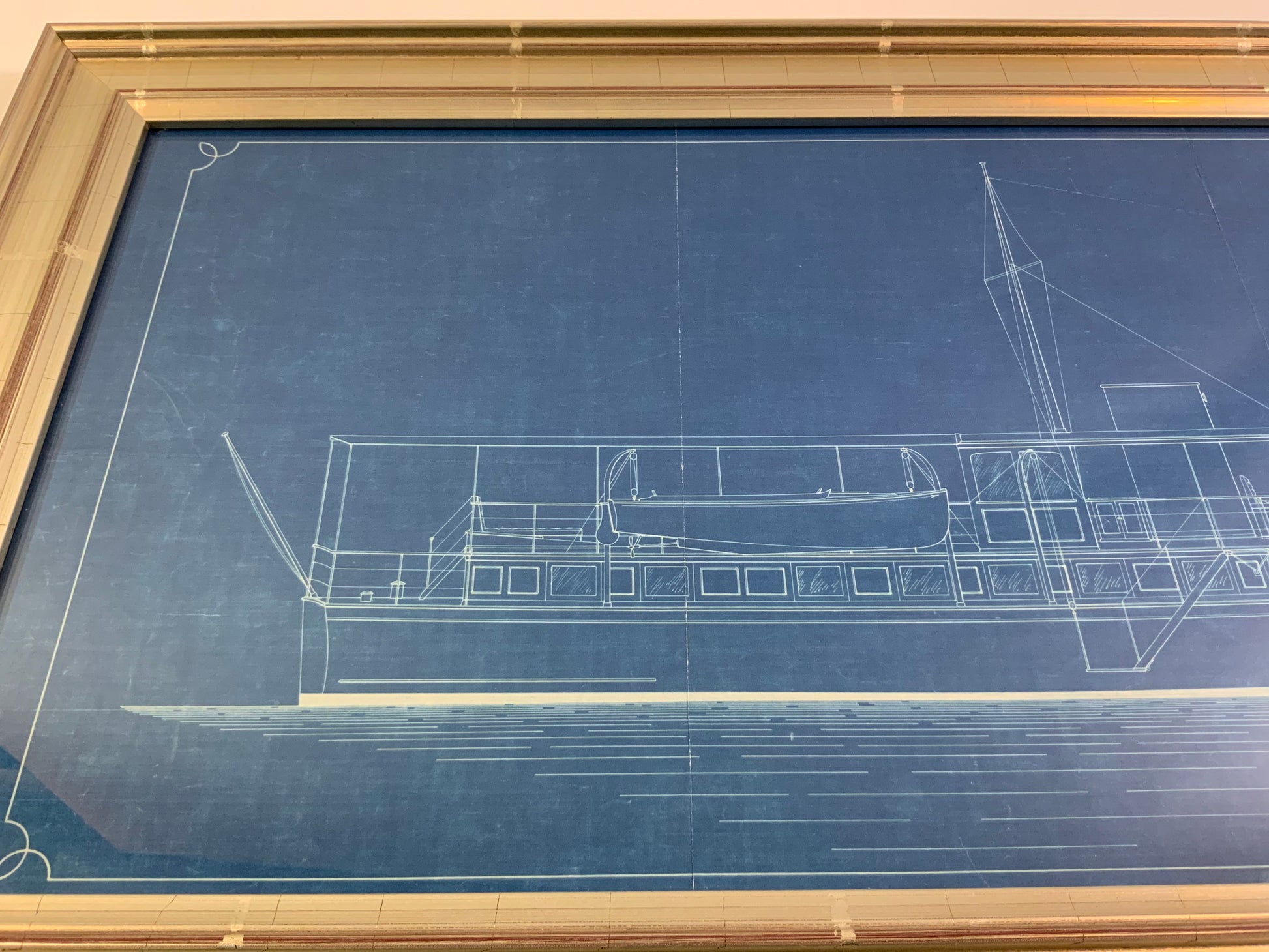 Blueprint of Yacht owned by Winthrop W. Aldrich No. 755 - Lannan Gallery