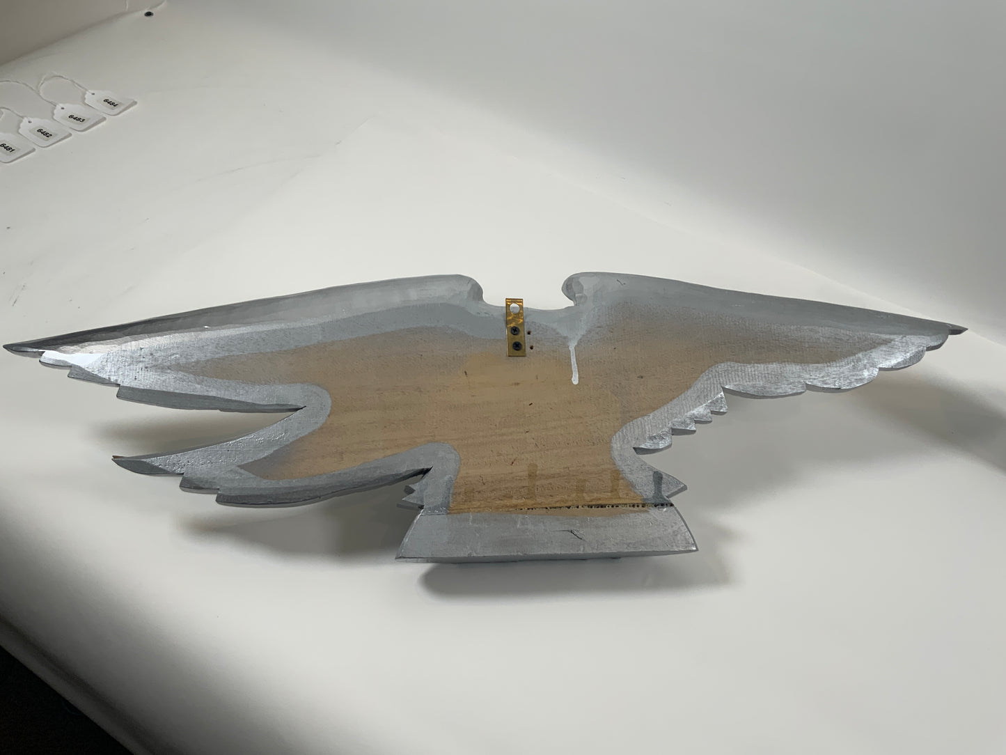 Silver Carved Wood American Eagle - Lannan Gallery