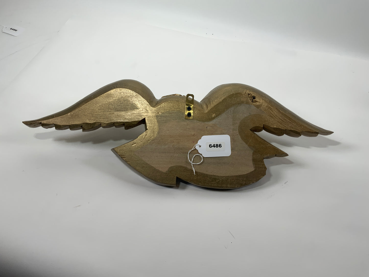 Old Gold Carved Wooden Eagle | Great Seal | "Louisburg" - Lannan Gallery