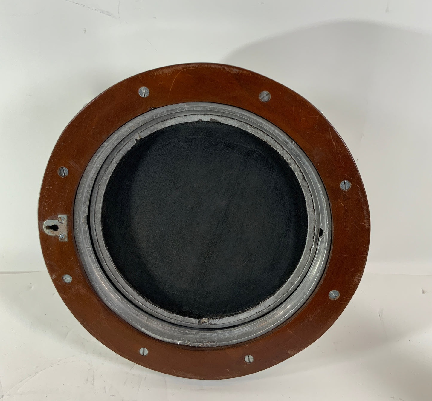 15 Inch Aluminum Ship's Porthole Mirror - Lannan Gallery
