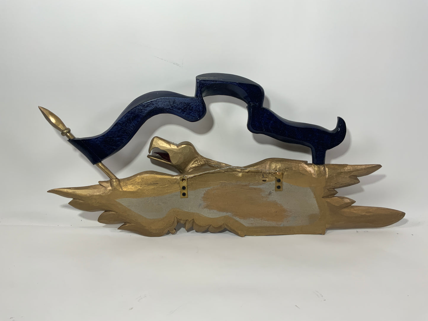 Old Gold Carved Eagle- "God Bless America" - Lannan Gallery